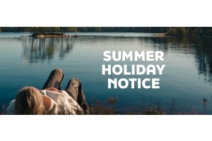 Lahti and Närpiö production units are on holiday weeks 28–31