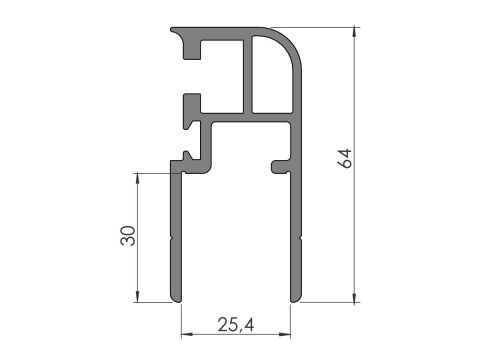 Gavelprofil K20 023239 An 1,23/3,0