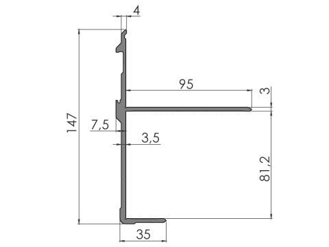 Lower profile 357936 An 2,5/8,0