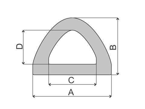 Rubber buffer D 94x114/2,6 m