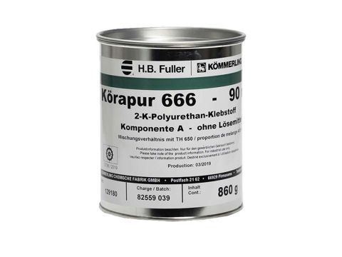 Rakenneliima Körapur 666/90 A+B-osa 1kg  beige